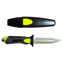 Нож BS DIVER Fox (304 ss blade) нерж.сталь в ножнах с кнопкой с ремешками