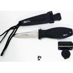 Нож BS DIVER Mini STINGER (420 J2 ss) нерж.сталь в ножнах (для охоты)
