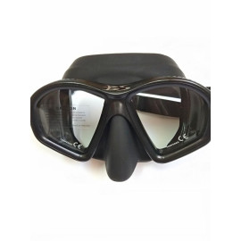 Маска BS DIVER Covert черный силикон, двустекольная