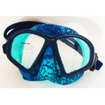Маска BS DIVER Covert синий камуфляж, двустекольная