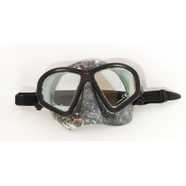 Маска BS DIVER Covert серый камуфляж, двустекольная
