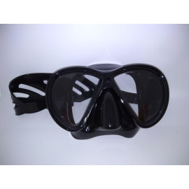 Маска BS DIVER Mirola чёрный силикон, двустёкольная, не тонированная