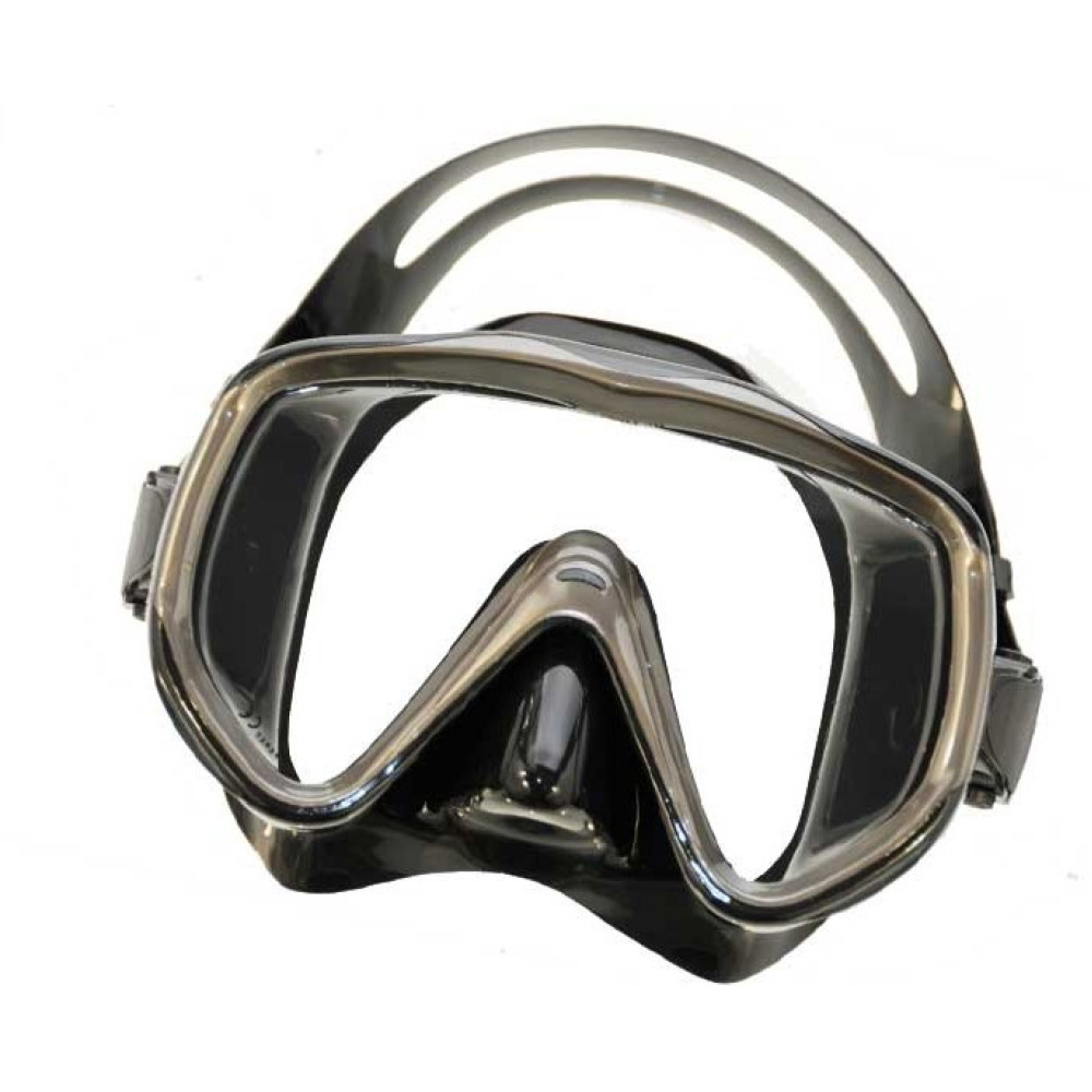 Маска BS DIVER SUPERVIZOR чёрный силикон, моностекло