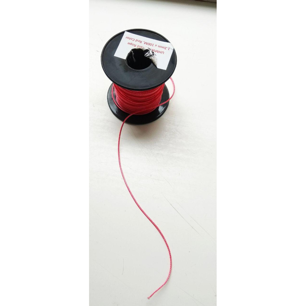 Линь BS DIVER Dyneema красный - ø1,2mm - 140kg (за метр) НОВИНКА!