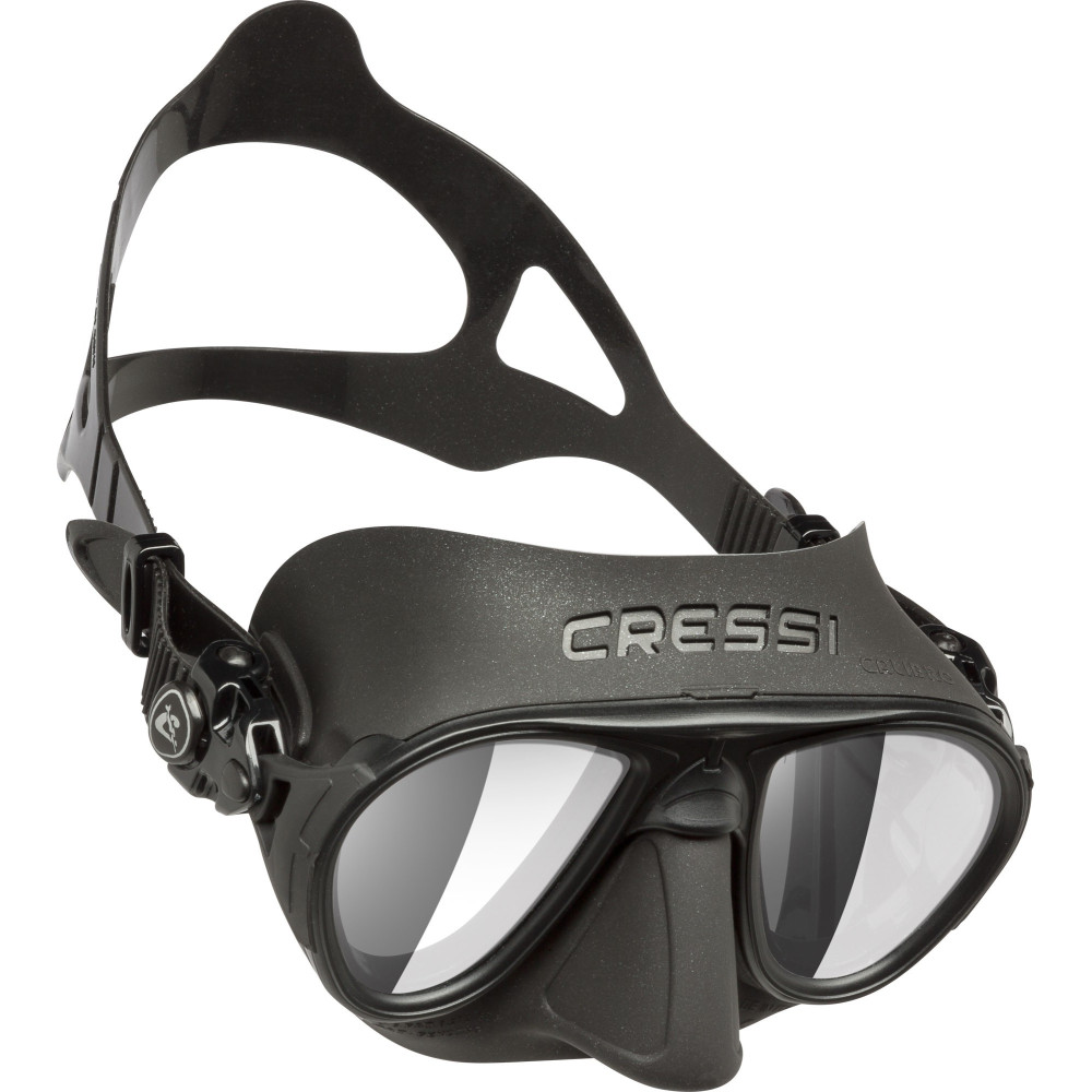 Маска CRESSI CALIBRO BLACK/FRAME BLACK LENS HD (зеркальные стёкла)