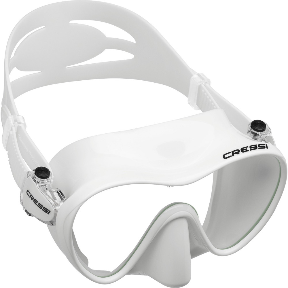 Маска Cressi F1 WHITE (белая) силикон: , цвет рамки: белая