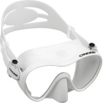 Маска Cressi F1 WHITE (белая) силикон: , цвет рамки: белая