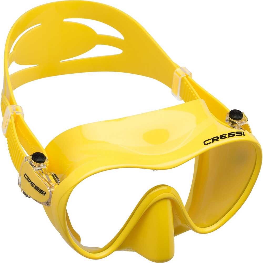 Маска Cressi F1 SMALL YELLOW силикон: , цвет рамки: жёлтая