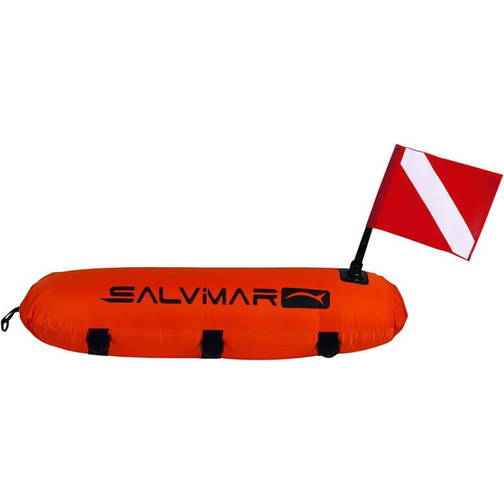 Буй SALVIMAR торпедо в чехле с двумя флагами (CMAS & ALPHA)