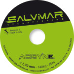 Катушечный линь SALVIMAR ACIDYNE Dyneema ø1,3 mm ярко-зелёный (метр)